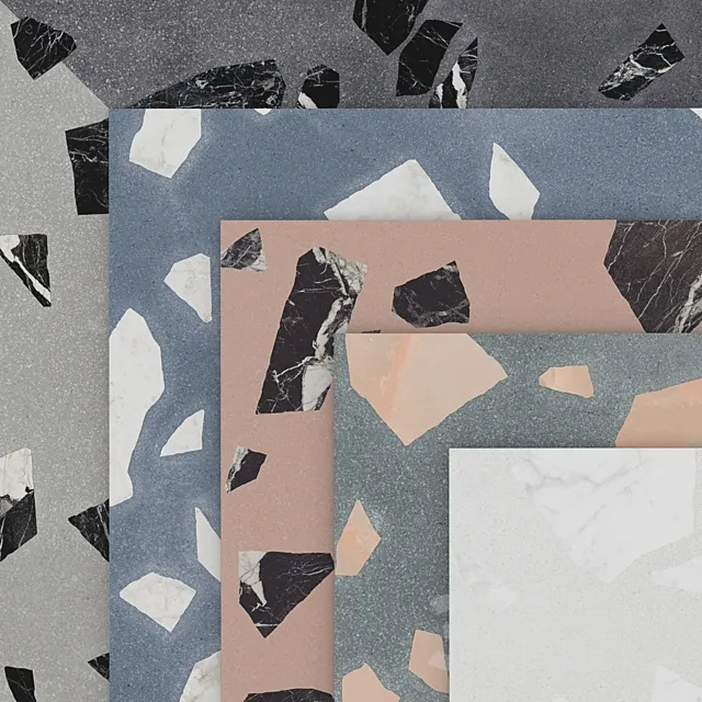 Medley rock terrazzo 3DModel Medley rock terrazzo 3DModel