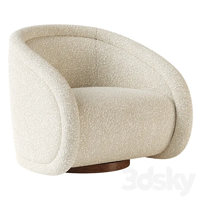 Medoc Swivel Chair 3D Model Medoc Swivel Chair 3D Model