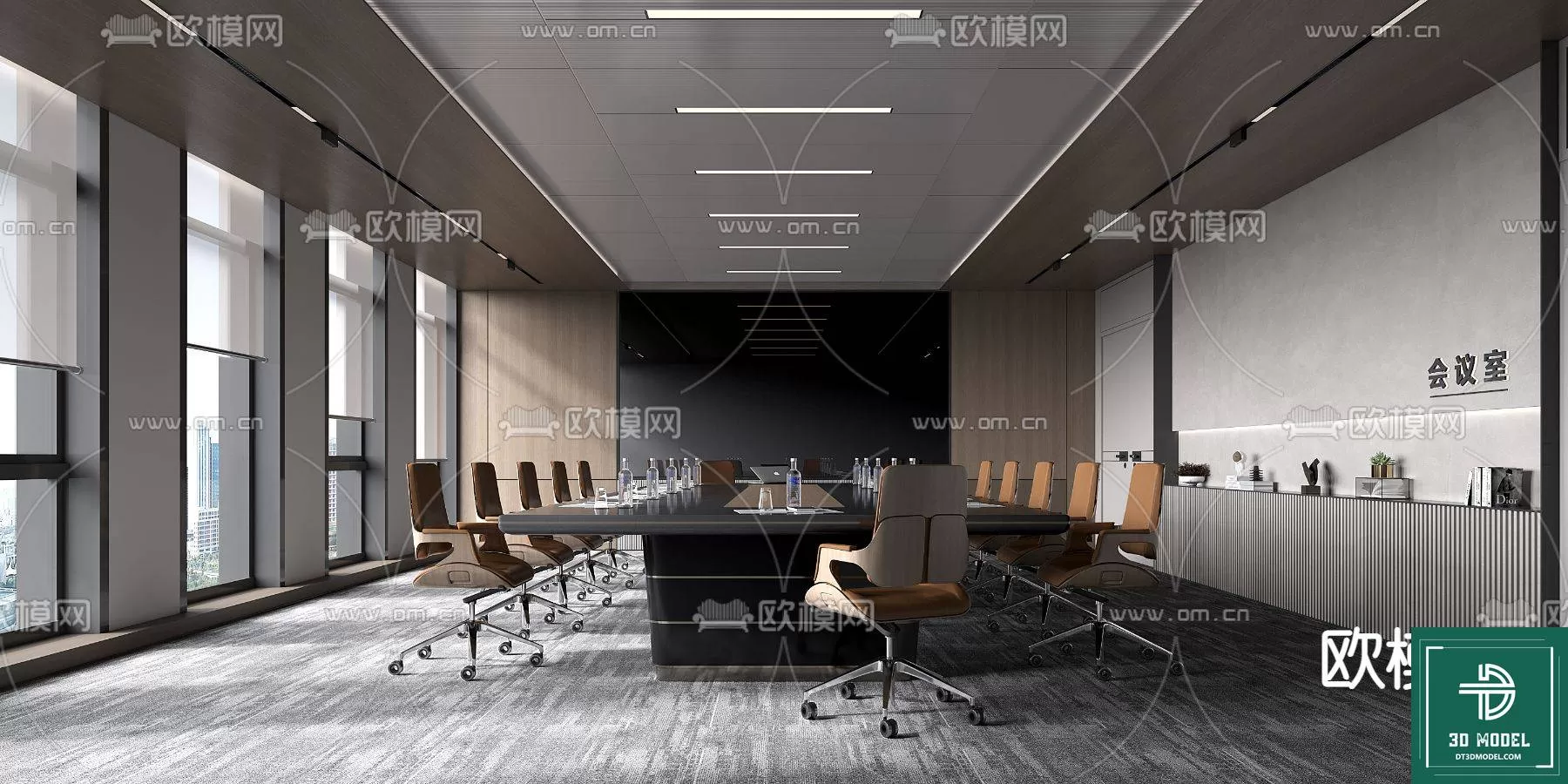 [3DSKY] MEETING ROOM - OFFICE - 3D SCENES - 051 | NEW UPDATE 2024