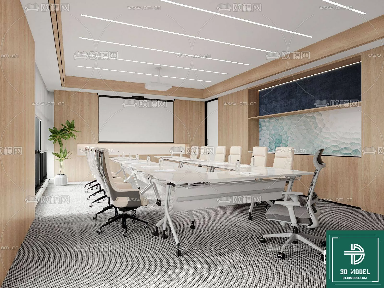 MEETING ROOM – OFFICE – 3D SCENES – 072