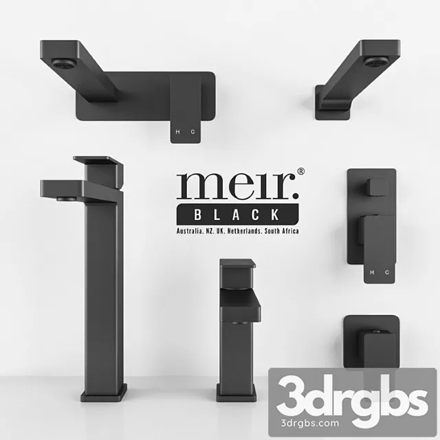 Meir Black Set 17 3D Model Download