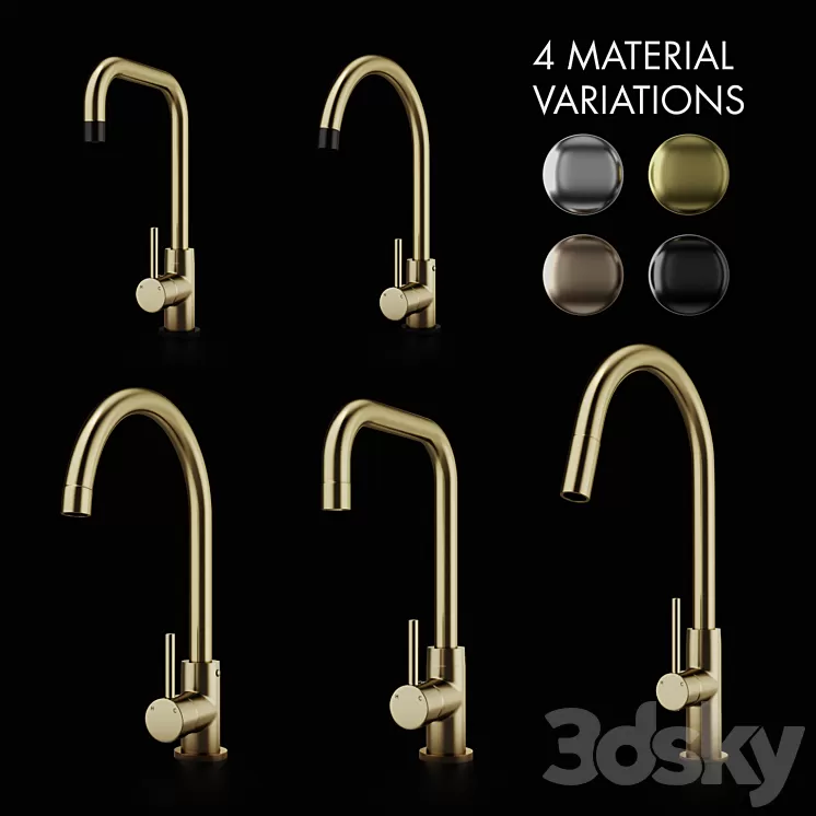 Meir Kitchen faucet and Taps 3D Model