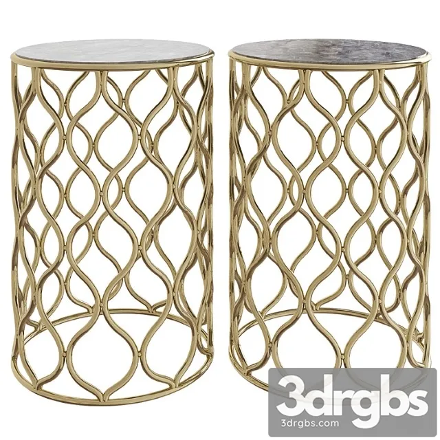 Meja tembaga kuningan magelang 2 3D Model Download