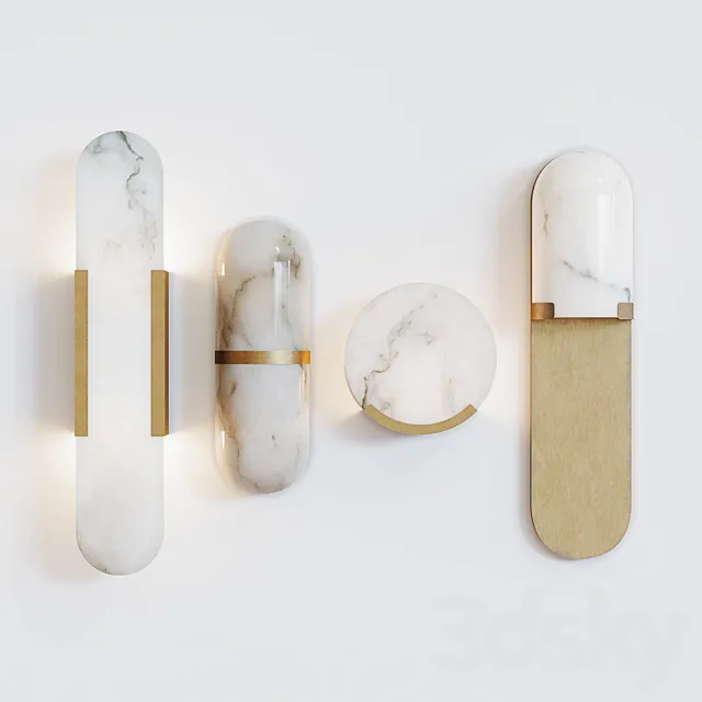 Melange Sconce Collection 3D Model
