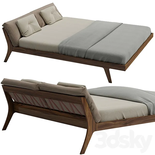 Mellow _ Zeitraum bed 3D Model Mellow _ Zeitraum bed 3D Model