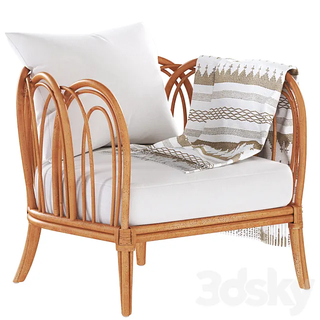 Melody Rattan Chair 3D Model Melody Rattan Chair 3D Model
