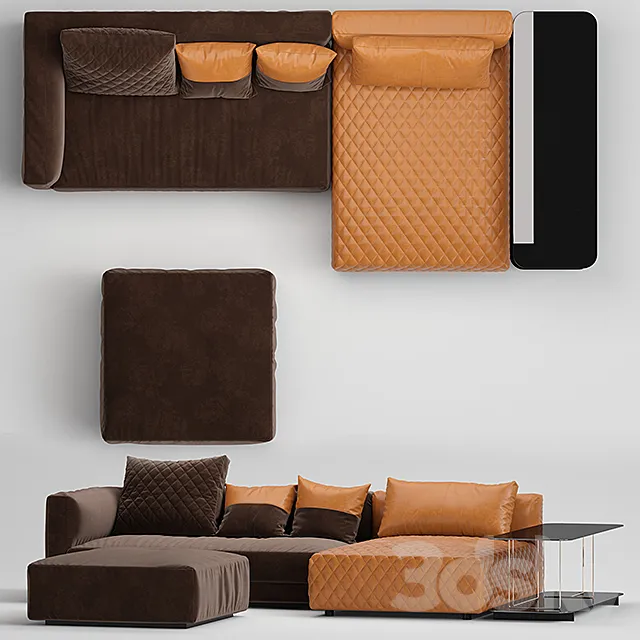 MELPOT Sofas by natuzzi 02 3DModel