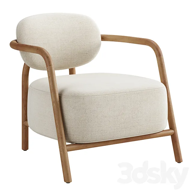 Melqui armchair. Kave Home 3D Model Melqui armchair. Kave Home 3D Model