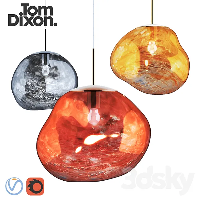 MELT PENDANT LAMP TOM DIXON 3DModel MELT PENDANT LAMP TOM DIXON 3DModel