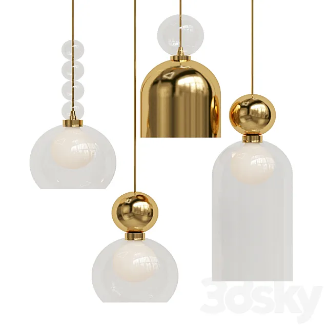 Memorial Pendant Lamps 3D Model