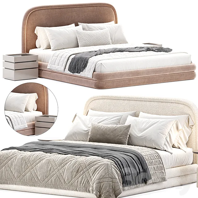 Mendosa Bed By Laredoute 3D Model Mendosa Bed By Laredoute 3D Model