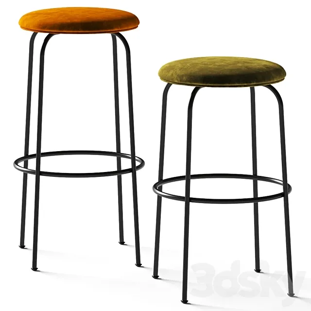 Menu Afteroom Bar Stool 3D Model Menu Afteroom Bar Stool 3D Model
