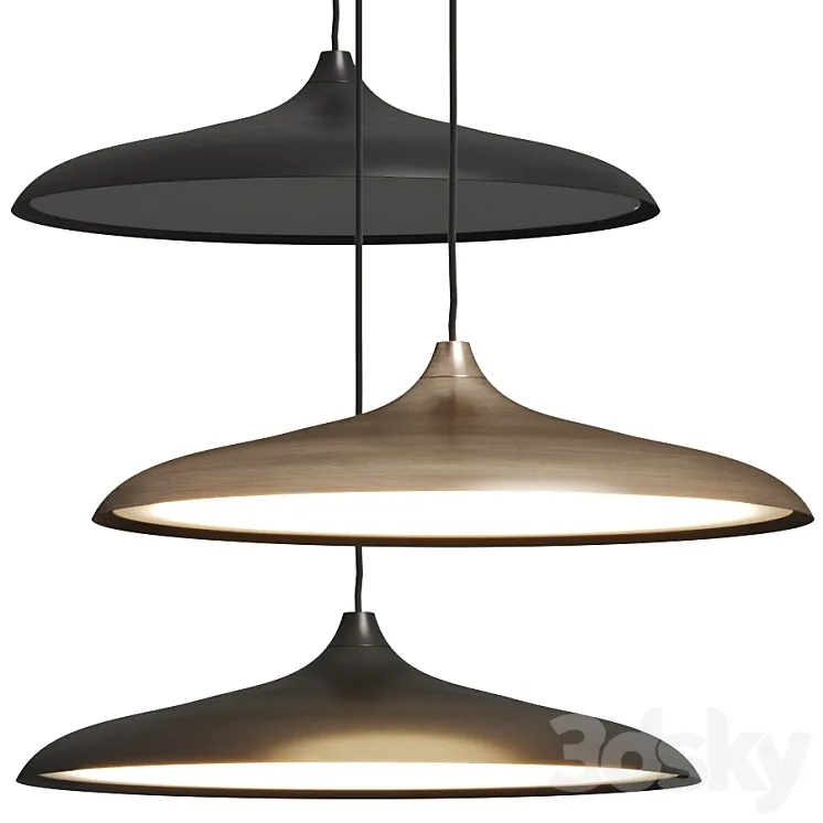 Menu Circular Pendant Lamp 3D Model Free Download