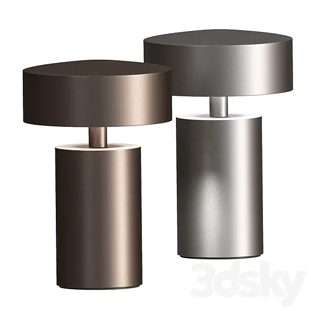 Menu Column Portable Table Lamp 3D Model