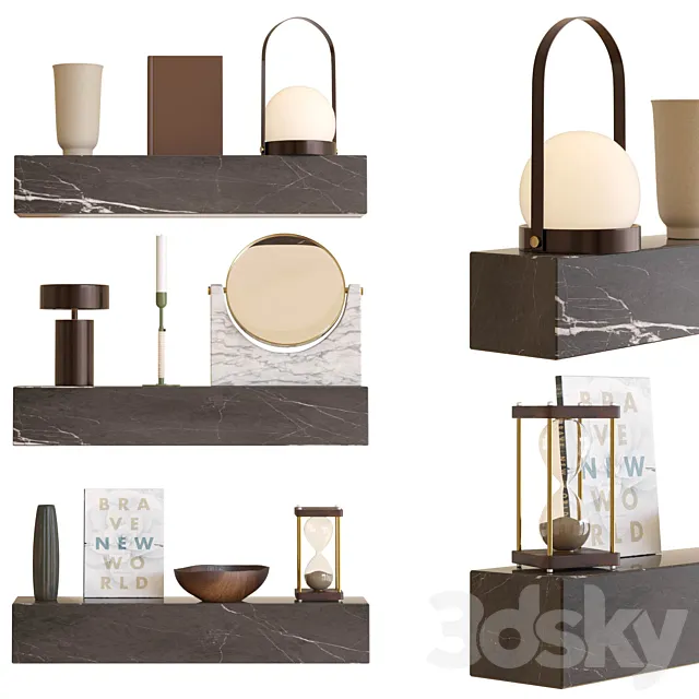 MENU-Decorative set 3D Model