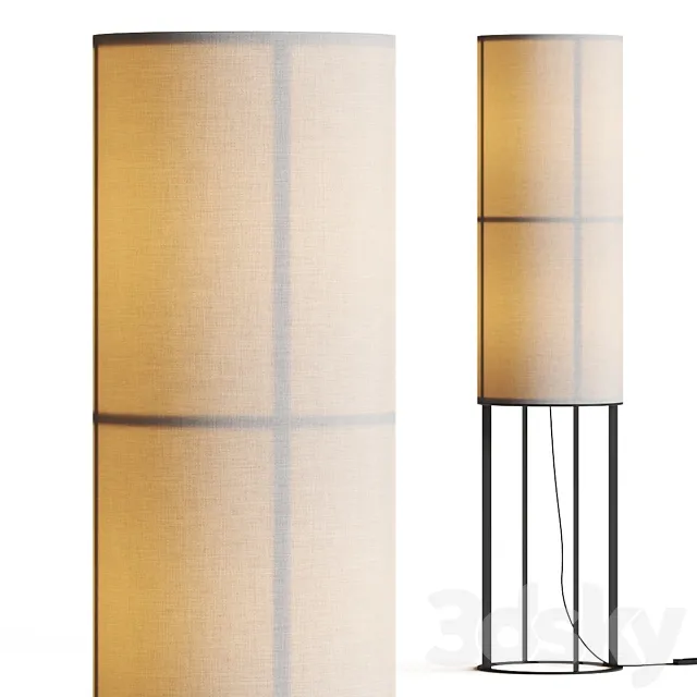 Menu Hashira High Floor Lamp 3D Model