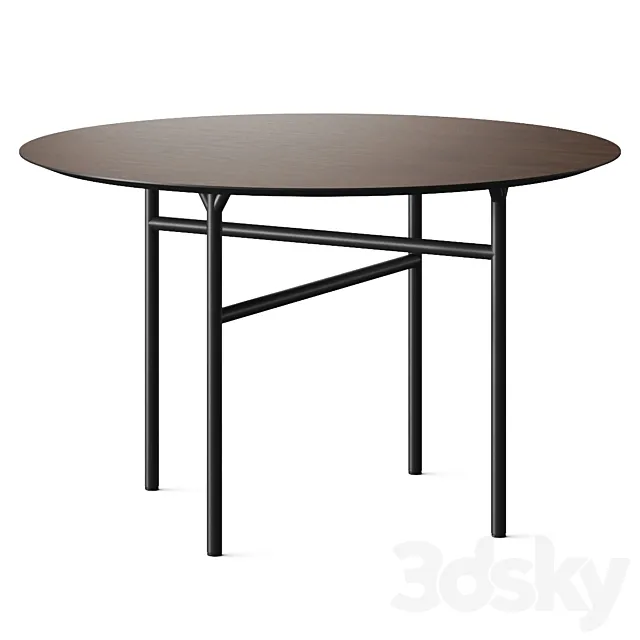 Menu Snaregade Round Dining Table 3D Model