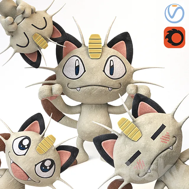 Meowth 3DModel Meowth 3DModel