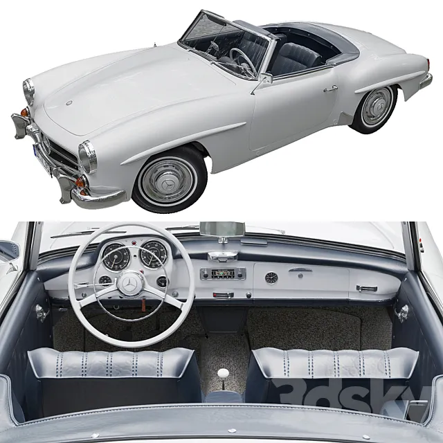 Mercedes Benz 190 SL 3D Model