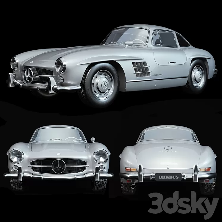 Mercedes-Benz 300 SL Coupe 3D Model