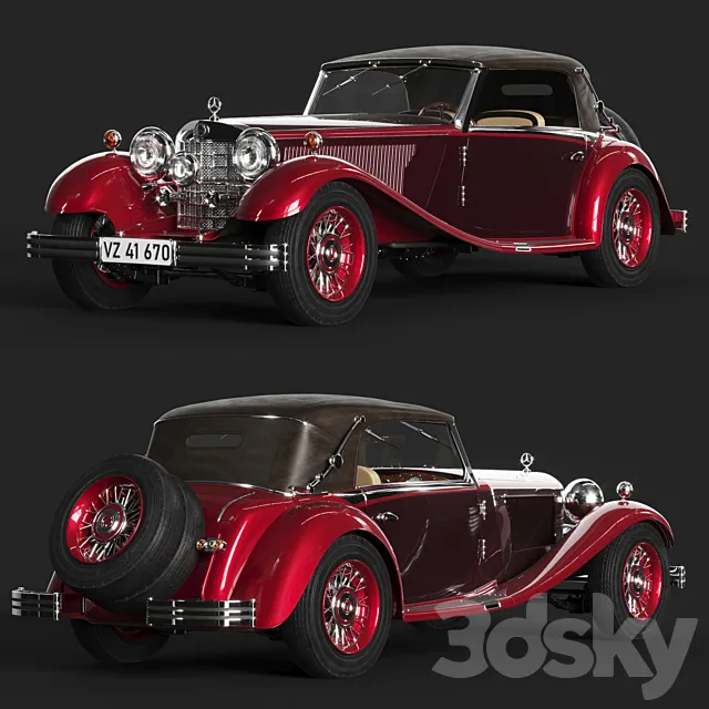 Mercedes Benz 380 Cabriolet 3DModel