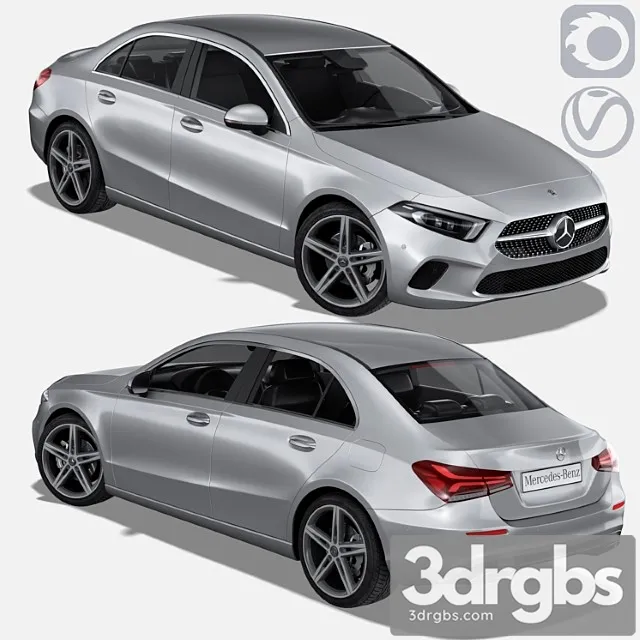 Mercedes-benz a-klasse iv (w177) sedan 3D Model Download