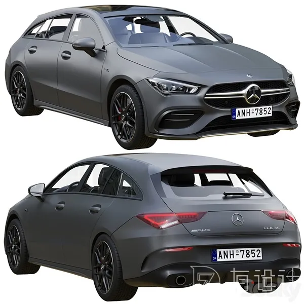 Mercedes-Benz AMG CLA 35 Shooting Brake 3D Model – 3496 Mercedes-Benz AMG CLA 35 Shooting Brake 3D Model – 3496