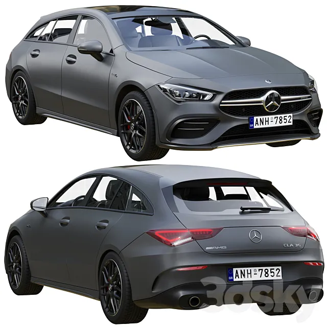 Mercedes-Benz AMG CLA 35 Shooting Brake 3D Model