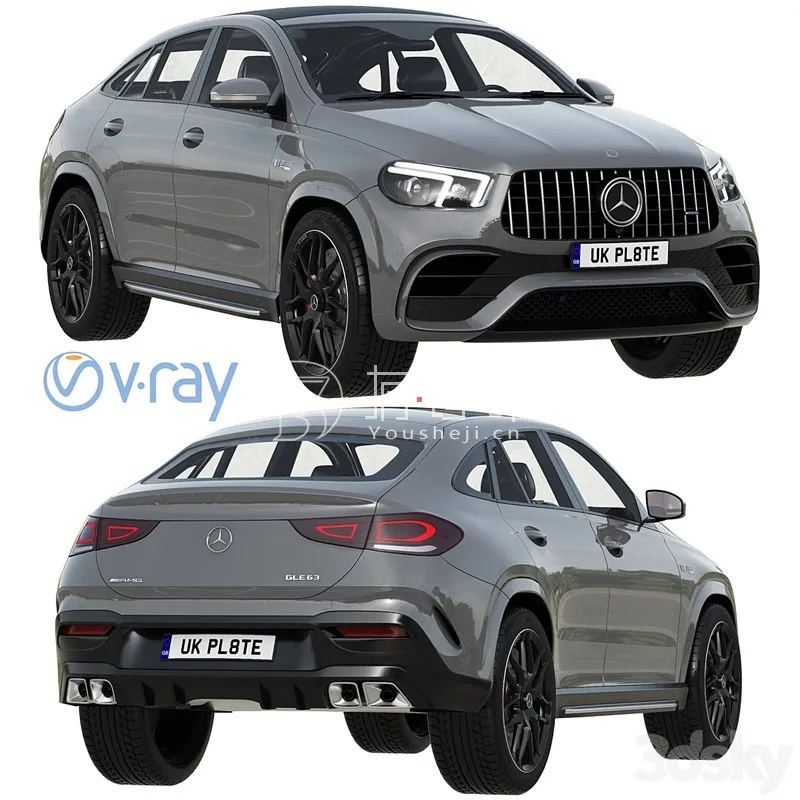 [3DSKY] Mercedes-Benz AMG GLE 63 Coupe 2021 - 3498 | NEW UPDATE 2024