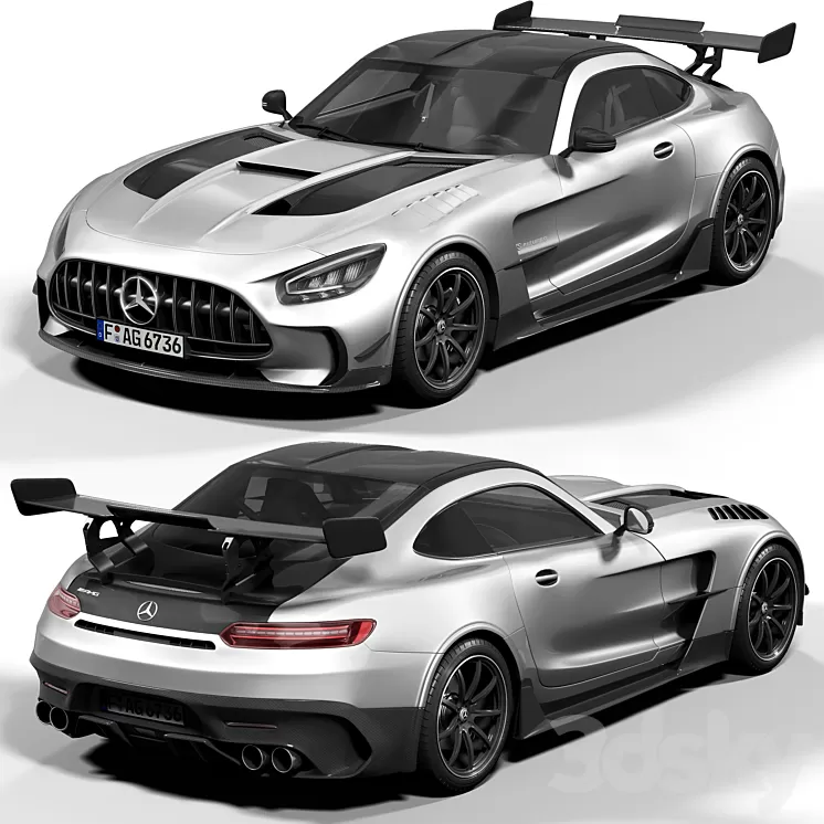 Mercedes Benz AMG GT 3D Model Free Download