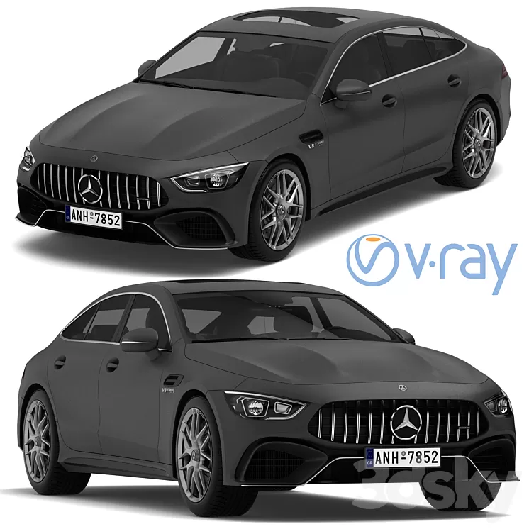 Mercedes-Benz AMG GT 63 4-door Coupe 3D Model