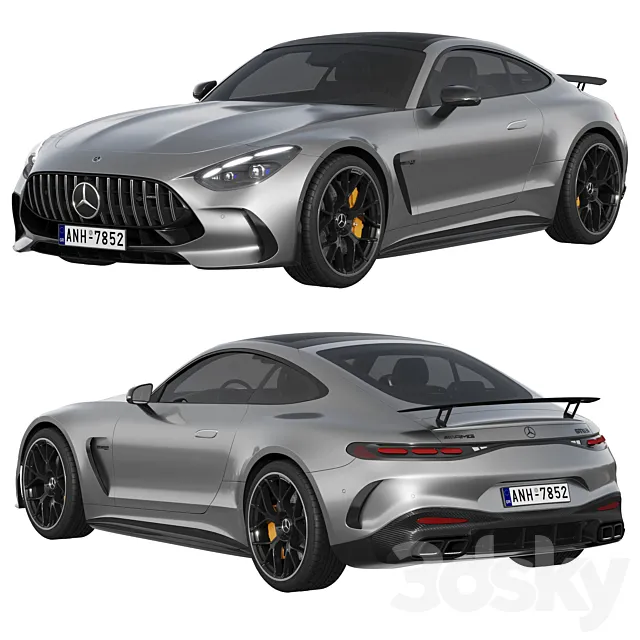 Mercedes-Benz AMG GT Coupe 2024 3D Model
