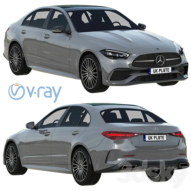 Mercedes-Benz C-Class 2022 3D Model