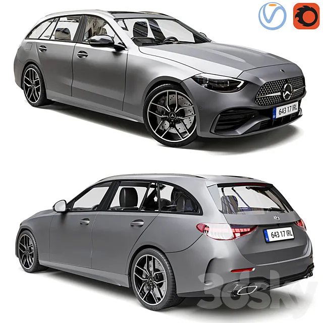 Mercedes-Benz C-Class state 2022 3D Model