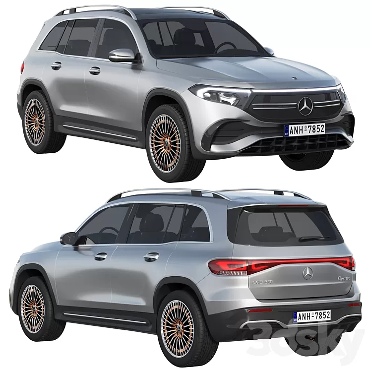 Mercedes-Benz EQB 3D Model Free Download