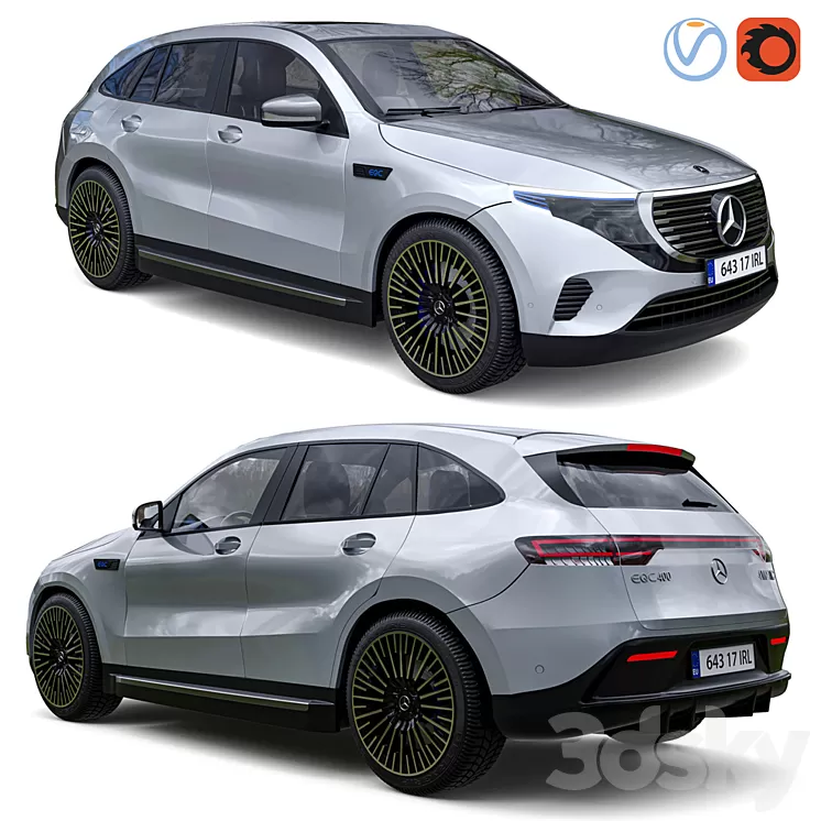 Mercedes Benz EQC 400 3D Model