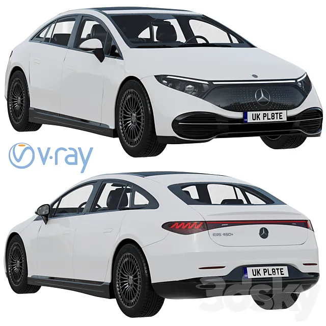Mercedes-Benz EQS 2022 3D Model