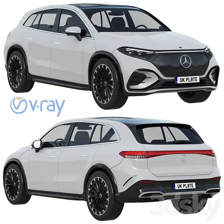 Mercedes-Benz EQS SUV 2023 3D Model Free Download