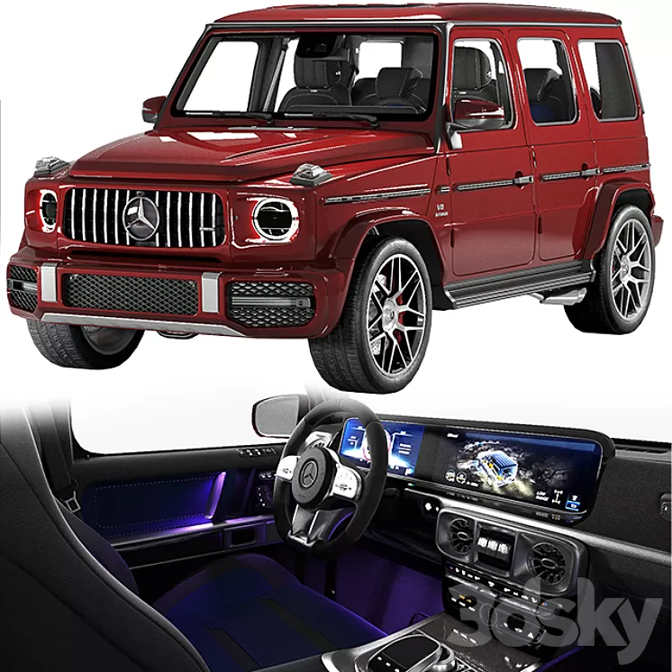 Mercedes Benz G63 AMG 2020 3D Model