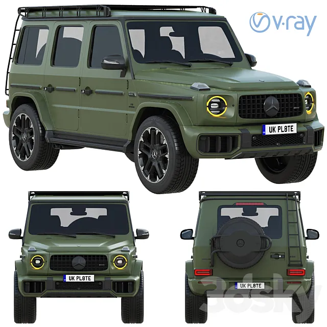 Mercedes-Benz G63 AMG 2025 Offroad Package PRO 3D Model