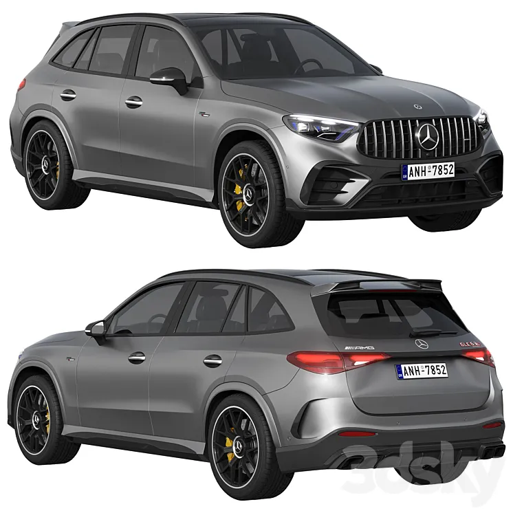 Mercedes-Benz GLC63 S AMG E Performance 2023 3D Model Free Download