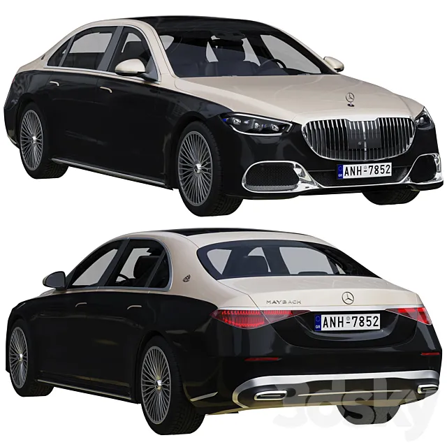 Mercedes-benz S-class Maybach 2021 3DModel
