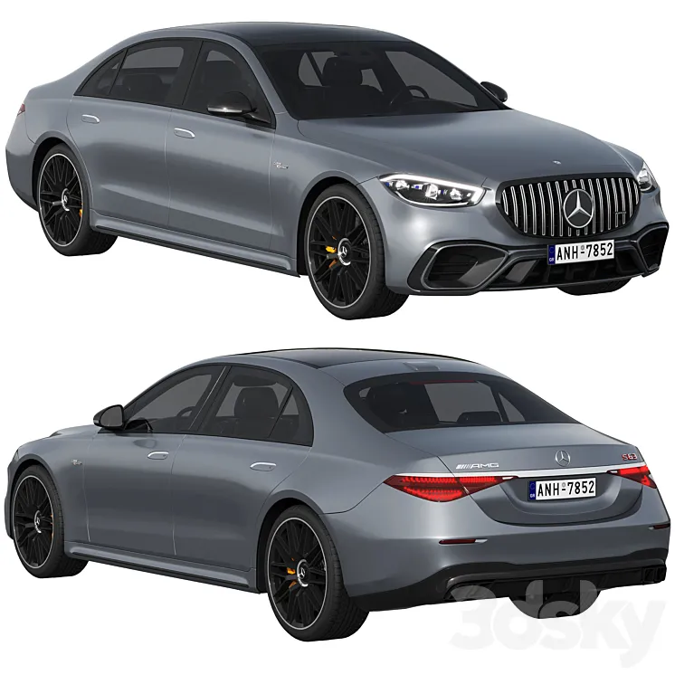 Mercedes-Benz S63 AMG E Performance 2023 3D Model Free Download