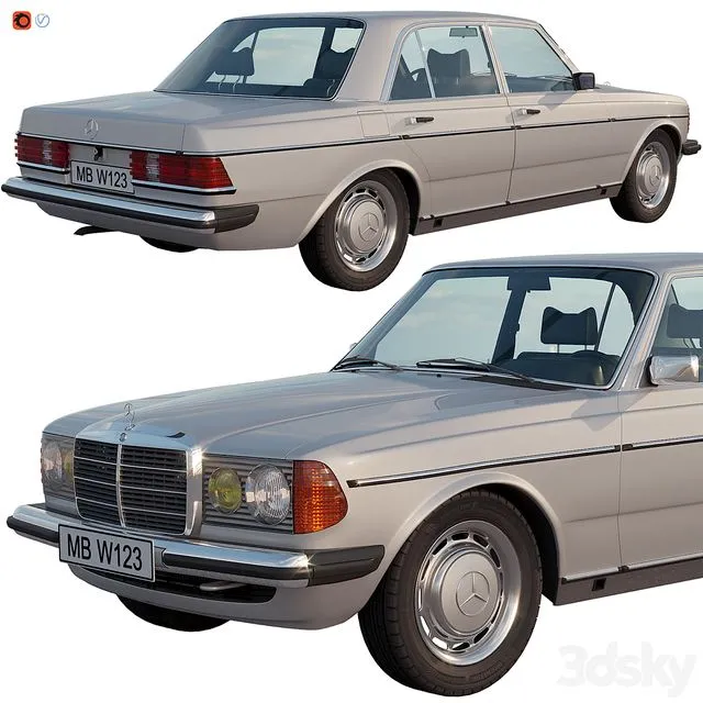 Mercedes benz W123 3D Model