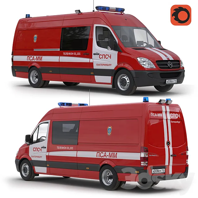 Mercedes Sprinter 515 PSA-MM 3DModel