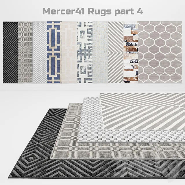 Mercer41 Rugs part 4 3D Model Mercer41 Rugs part 4 3D Model