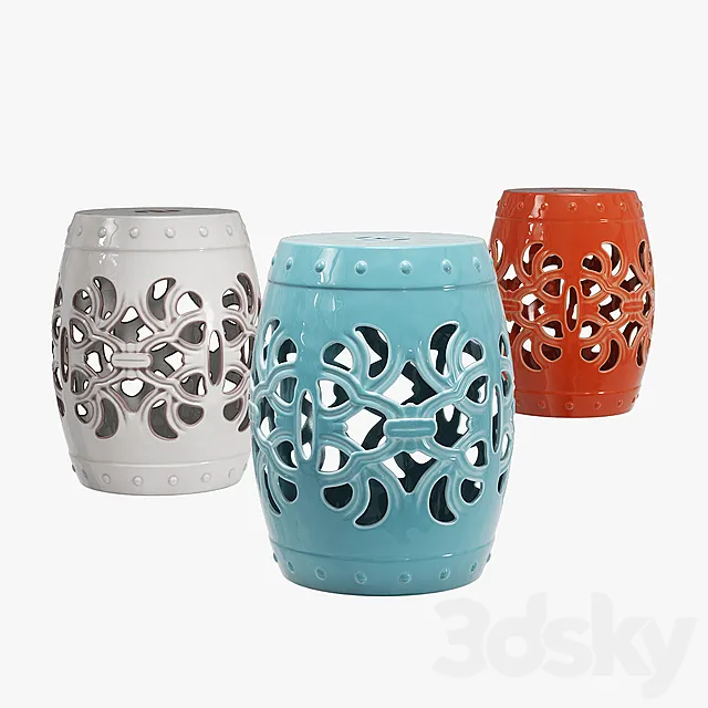 Mercury row donofrio garden stool 3D Model