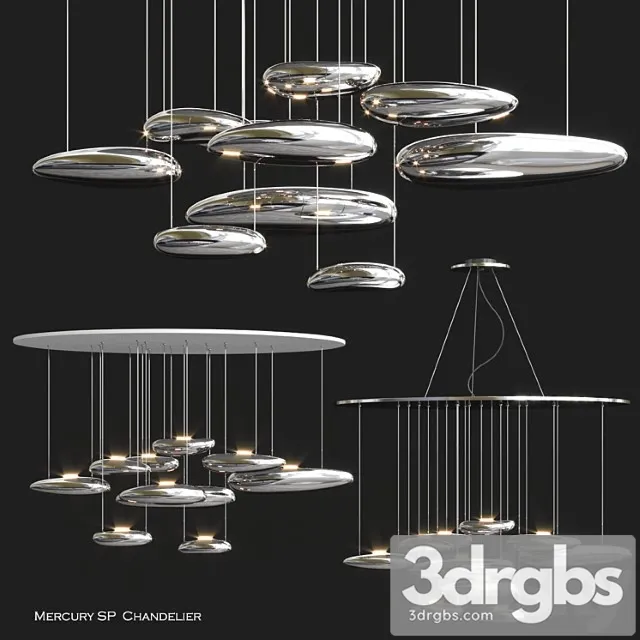 Mercury sp chandelier by artemide