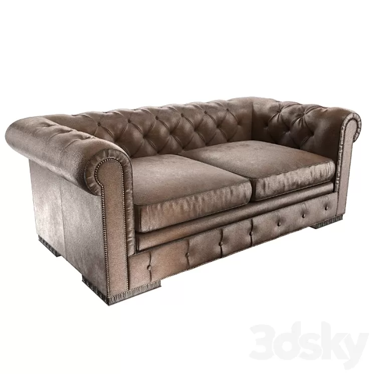 Merge Carson Santiago Sectional 2 3D Model