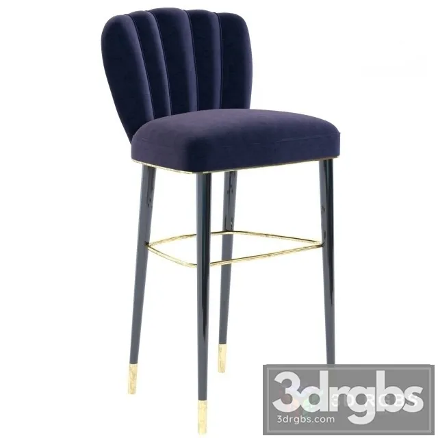 Meridian Furniture Kelly Velvet Stool 3D Model Download Meridian Furniture Kelly Velvet Stool 3D Model Download
